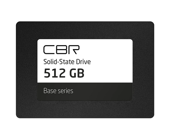  SSD CBR Base SSD-512GB-2.5-BS24b, 512 GB, 2.5, SATA III 6 Gbit/s, 3D TLC NAND, R/W speed up to 550/500 MB/s, TBW 