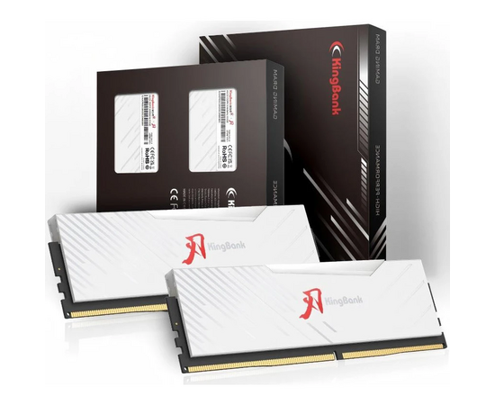  ОЗУ Kingbank KRRW series (K5.01.FL04AD9302) 32GB (2x16Gb) 3600MHz DDR4 White Heatsink RGB / Hynix CL16 (16-20-20-38) 
