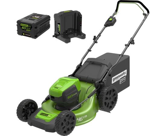  Газонокосилка аккумуляторная GreenWorks GD60LM46HPK4 (2502807UB) 